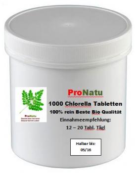 ProNatu 100% pure chlorella pyrenoidosa tablets